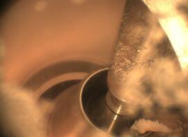 Online picture in the centrifuge