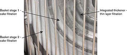 Integrated thickener installed