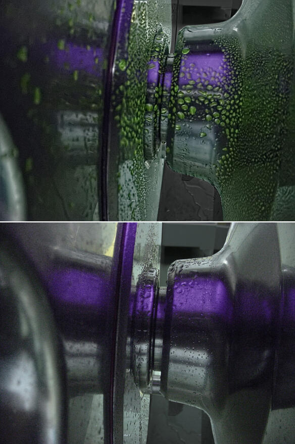 Riboflavin test - before and after CIP