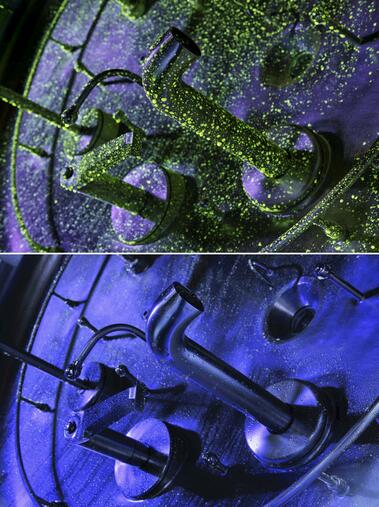 核黄素测试 — CIP 之前和之后